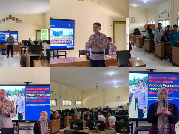Sinergi Pramuka dan Kepolisian: Sosialisasi Saka Bhayangkara di SMK Negeri 1 Tanjung Jabung Barat